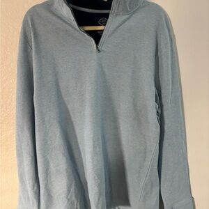 St. John's Bay Men's Sky Blue Zip-Up Sweater